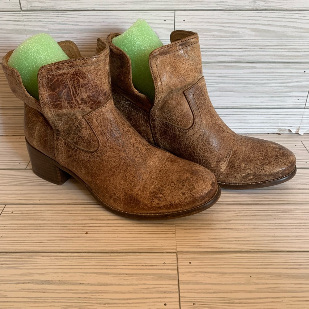 Diba true walnut grv Women’s Brown Leather Ankle Boots - Classic Western Style
